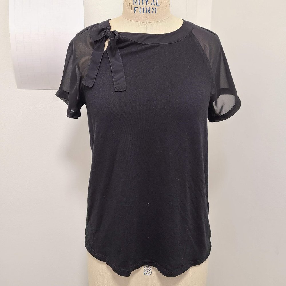 Banana Republic Shirt with Bow Crew neckline